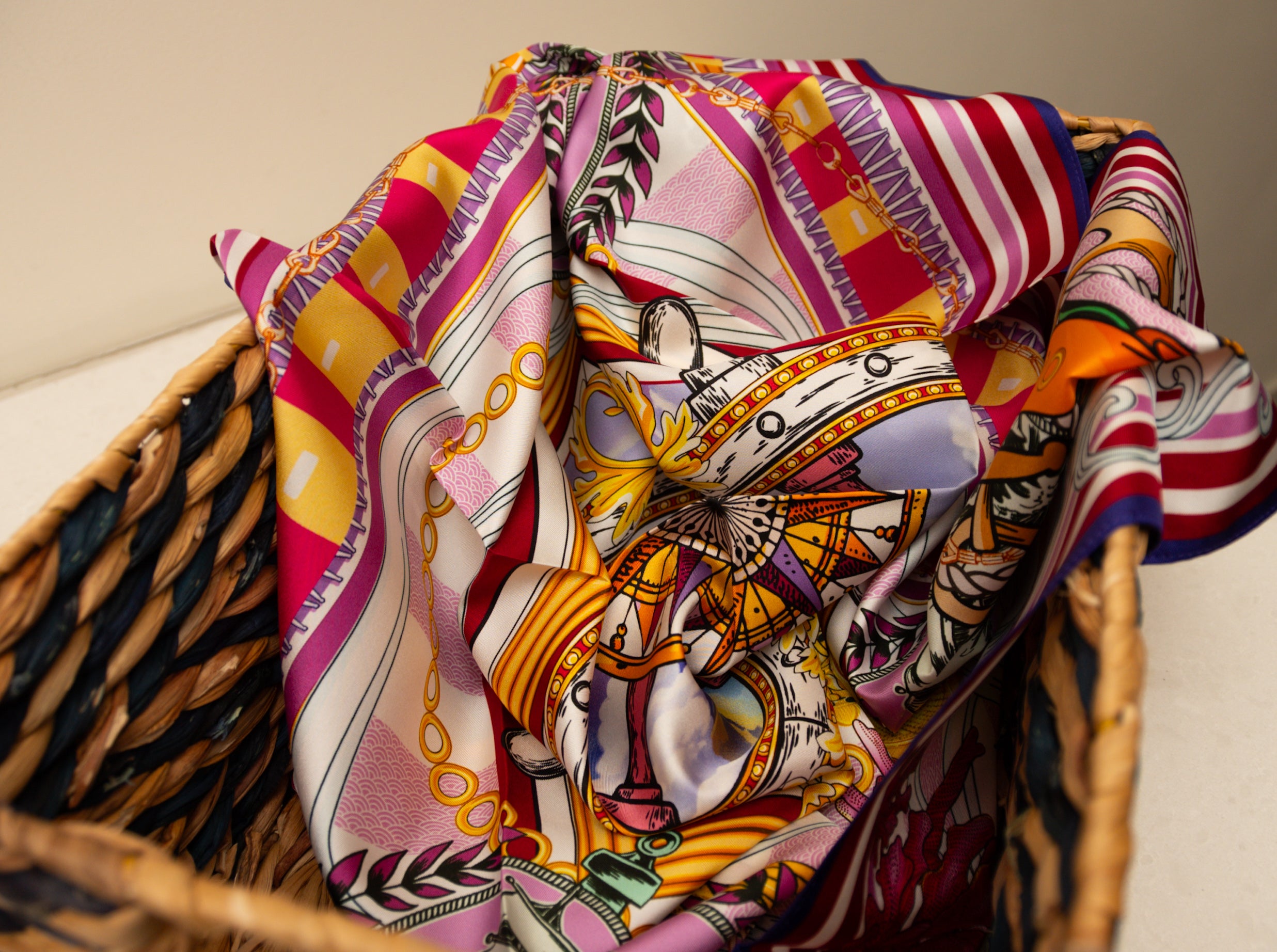 ●TATIANA● Love Actually Twilly Silk Scarf SF2904 500515222 ○TATIANA○ Love Actually Twilly Silk Scarf SF2904 500515222